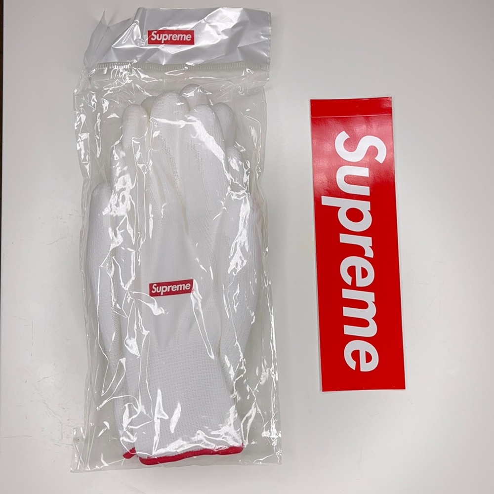 Supreme Rubberized Gloves & Sticker